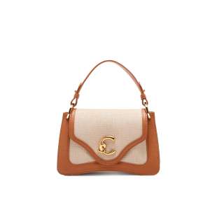 Coccinelle C-Me Canvas Small Natural/Cuir E1SUA180201_552