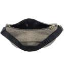 Borbonese Luna Medium Hobo Di Nylon Riciclato OP Naturale/Nero 934109I15 X11