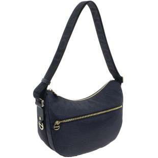 Borbonese Luna Small Hobo Di Nylon Riciclato OP Nero 934107I15 100 2