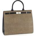 Borbonese Shopping Bag Out Of Office Large OP Naturale/Nero 924642AG2311