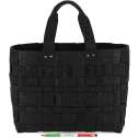 Borbonese Shopping Bag di Nylon Intrecciato Strapcycle Large Nero 924522H27100
