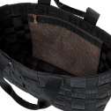 Borbonese Shopping Bag di Nylon Intrecciato Strapcycle Large Nero 924522H27100