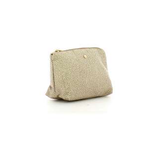 Borbonese Medium Beauty Case made of Recycled Nylon Sabbia 932029I15C75 2
