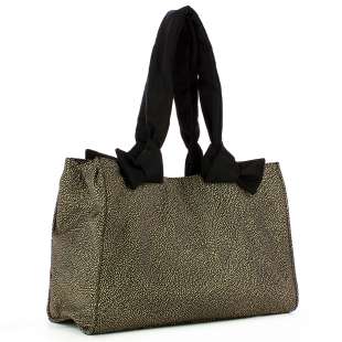 Borbonese Lover Large Op Naturale/Nero 933495AJ0X11 2