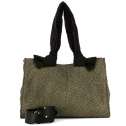 Borbonese Lover Large Op Naturale/Nero 933495AJ0X11