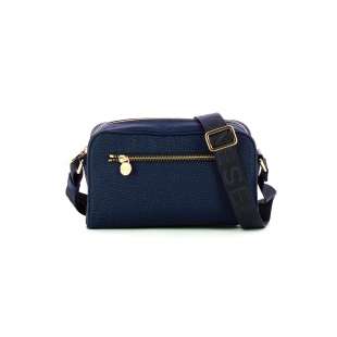 Borbonese Small Jet Camera Bag Blu 934115I15891