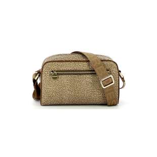 Borbonese Small Jet Camera Bag Beige/Marrone 934115I15994