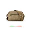 Borbonese Small Jet Camera Bag Beige/Marrone 934115I15994