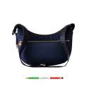 Borbonese Luna Bag Small Blu 934107I15891