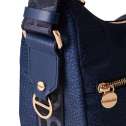 Borbonese Luna Bag Small Blu 934107I15891