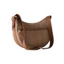 Borbonese Luna Bag Medium Beige/Marrone 934108I15994