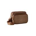 Borbonese Camera Case Small Beige/Marrone 934134I15994
