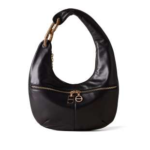 Borbonese Hobo Bag Infinite Medium Nero/OP Naturale 913941AR1X80