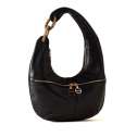 Borbonese Hobo Bag Infinite Medium Nero/OP Naturale 913941AR1X80