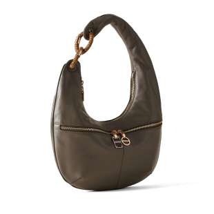 Borbonese Hobo Bag Infinite Medium Clay/Grey/OP Naturale 913941AR1Z76 2