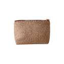 Borbonese Medium Beauty Case made of Recycled Nylon Beige/Marrone 932029I15994