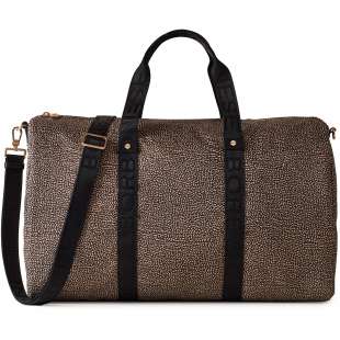 Borbonese Borsone Eco Line Medium OP Naturale/Nero 934132I15X11