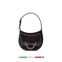 Borbonese Mini Hobo Bag 110 Swarovski Nero 923047AT3100