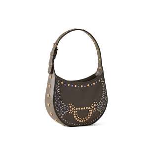 Borbonese Mini Hobo Bag 110 Swarovski Clay Grey 923047AT3Z54 2