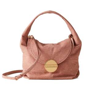 Borbonese Tweet Small in camoscio Blush 923359684533