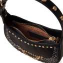 Borbonese Mini Hobo Bag 110 Swarovski Nero 923047AT3100