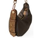 Borbonese Hobo Bag Oyster Small Clay Grey/OP Naturale 923737AR1Z76