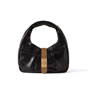 Borbonese Cortina Small Nero/OP Naturale 923937I11X80