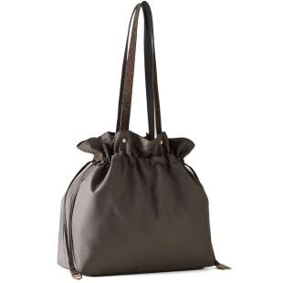 Borbonese Secchiello Large Clay Grey 933774AQ3Z54 2