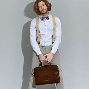 The Bridge Briefcase Williamsburg 06141701 Cuoio/Rutenio 2