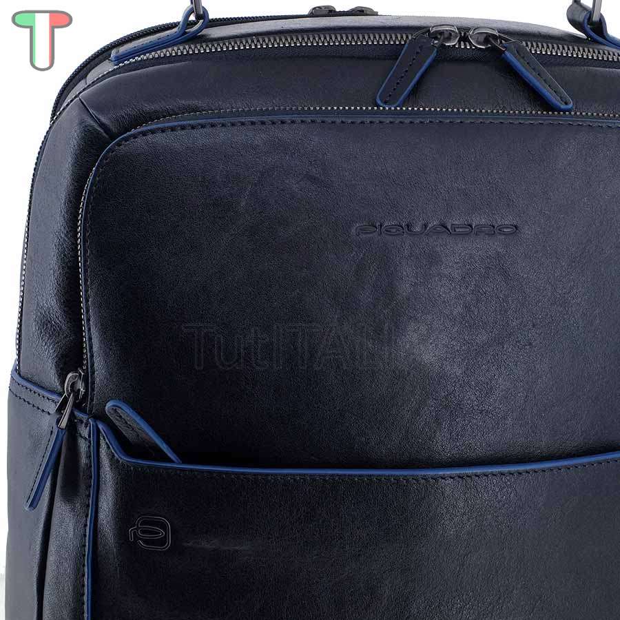 Piquadro CA4174B2S BLU Blue Square backpack | TutITALIA