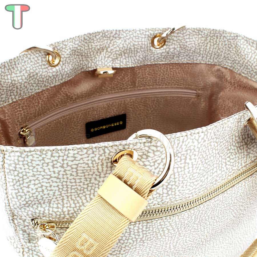 Borbonese savile bag medium amazon shoes a spalla - Stileo.it