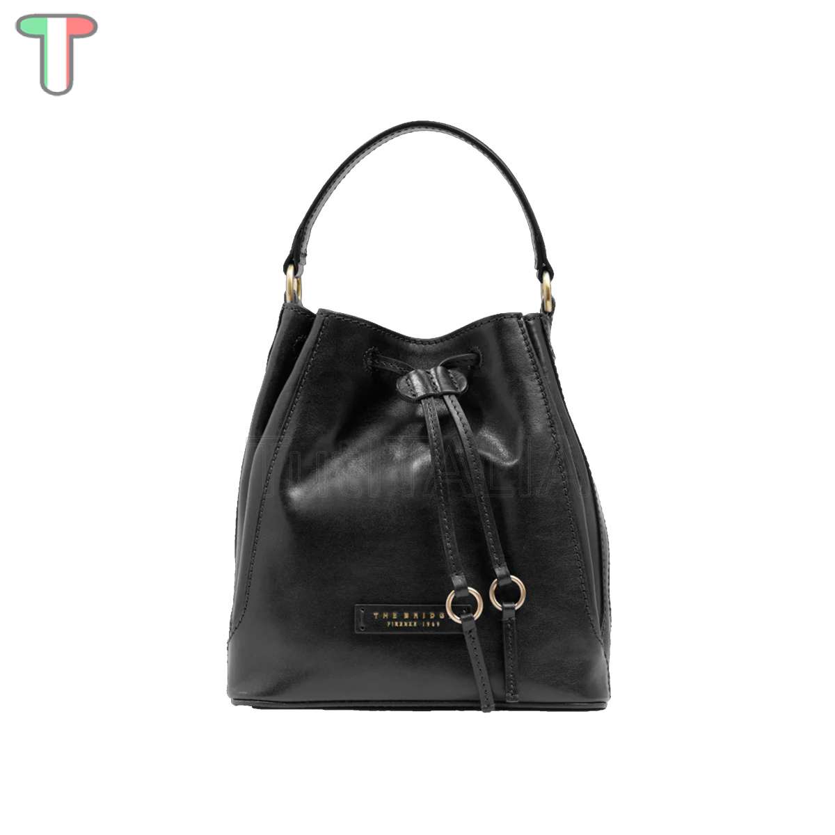 The Bridge Fiammetta Nero ABB. Oro 04300401 30 shoulder bag TutITALIA