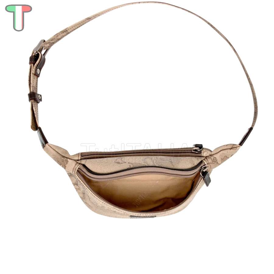Alviero Martini 1 Classe Marsupio Geo Tortora C89186130 waist pouch |  TutITALIA