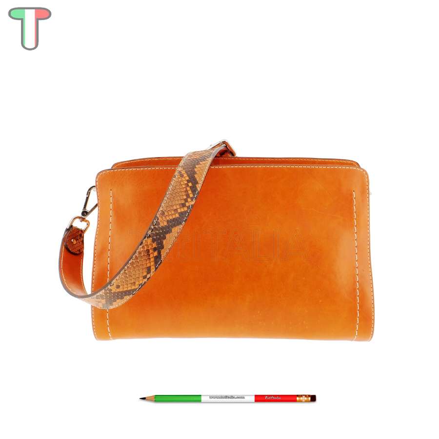 Sem Vaccaro Vacchetta Pitone Arancio 2503