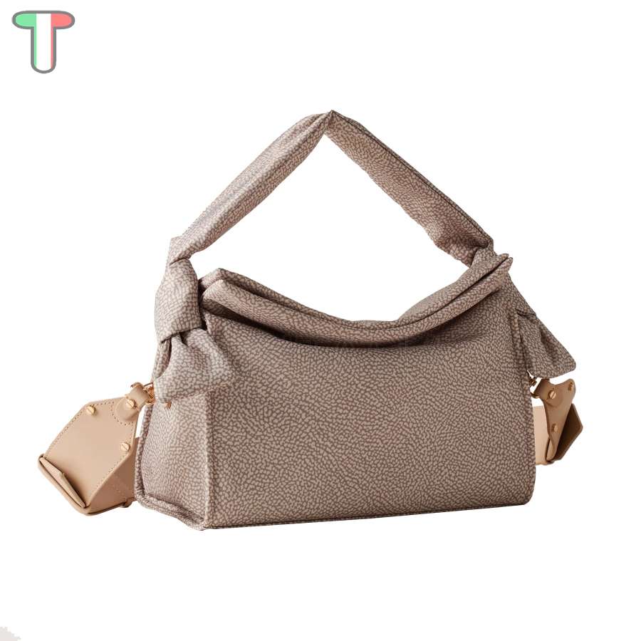 Borbonese Hobo Lover Small Sabbia 933491I15C75