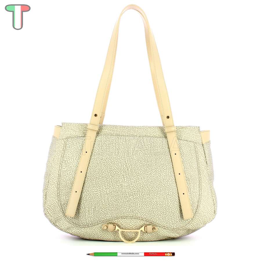 Borbonese Shopper Medium Sabbia 923401I15C75