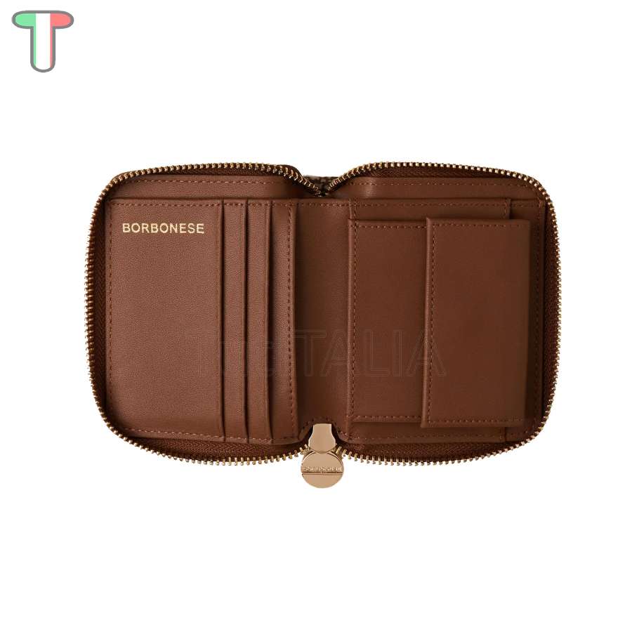 Borbonese Portafoglio Classica Medium Beige/Marrone 930156I15994