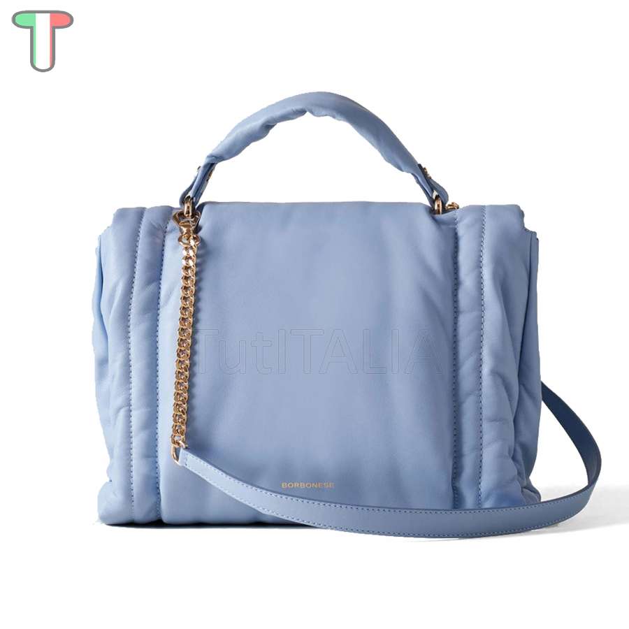 Borbonese Borsa a mano Medium Reverse Topazio 924667F29Z63