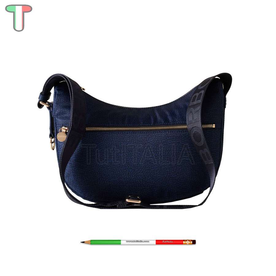 Borbonese Luna Bag Small Blu 934107I15891