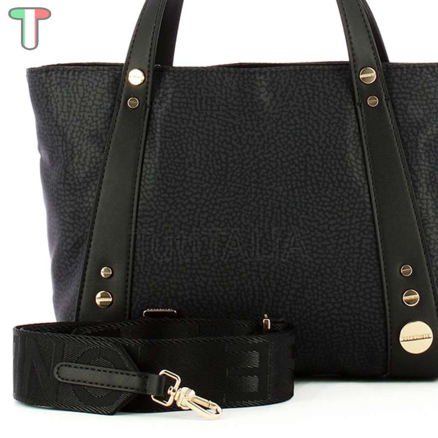 Borbonese Borsa a mano Small Dark Black 924887AH1Y66