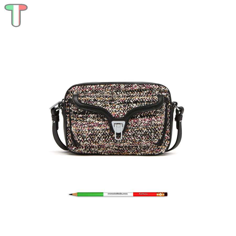 Coccinelle Beat Pixel Bouclè Small Multicolor Pulp Pink/Noir E1POP150201 979