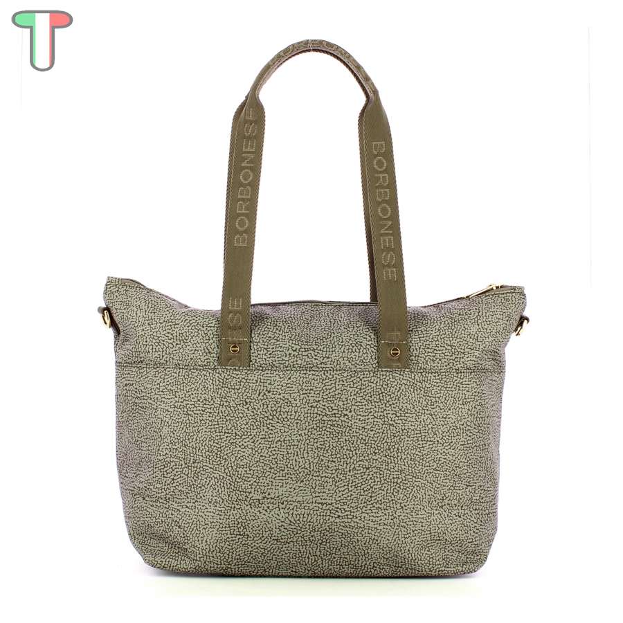 Borbonese Shopper Large Tortora/Marrone 224084J47U66