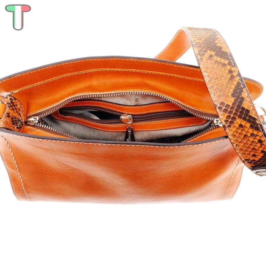 Sem Vaccaro Vacchetta Pitone Arancio 2503