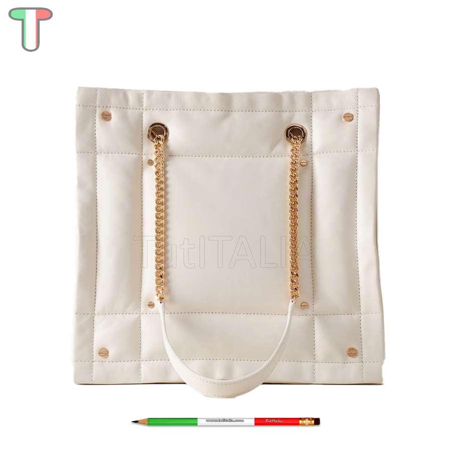 Borbonese Borsa a spalla Reverse Medium Chantilly Cream 924674F29Z61