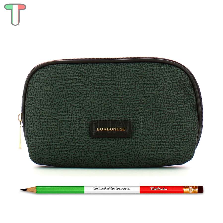 Borbonese Beauty Case Medium Peltro 220358J47148