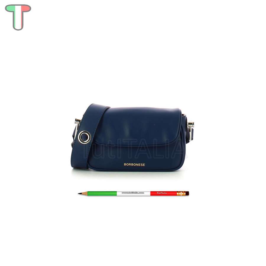 Borbonese Borsa a tracolla Blu/OP Naturale 954539G61U97
