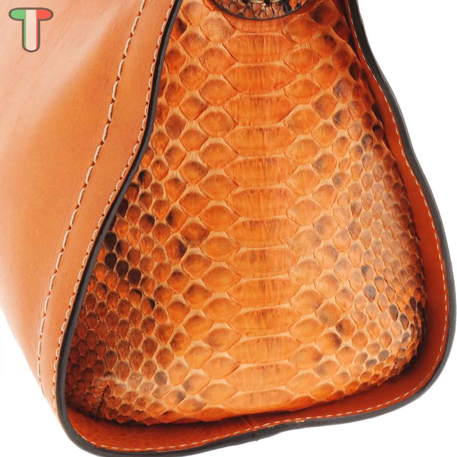 Sem Vaccaro Vacchetta Pitone Arancio 2503