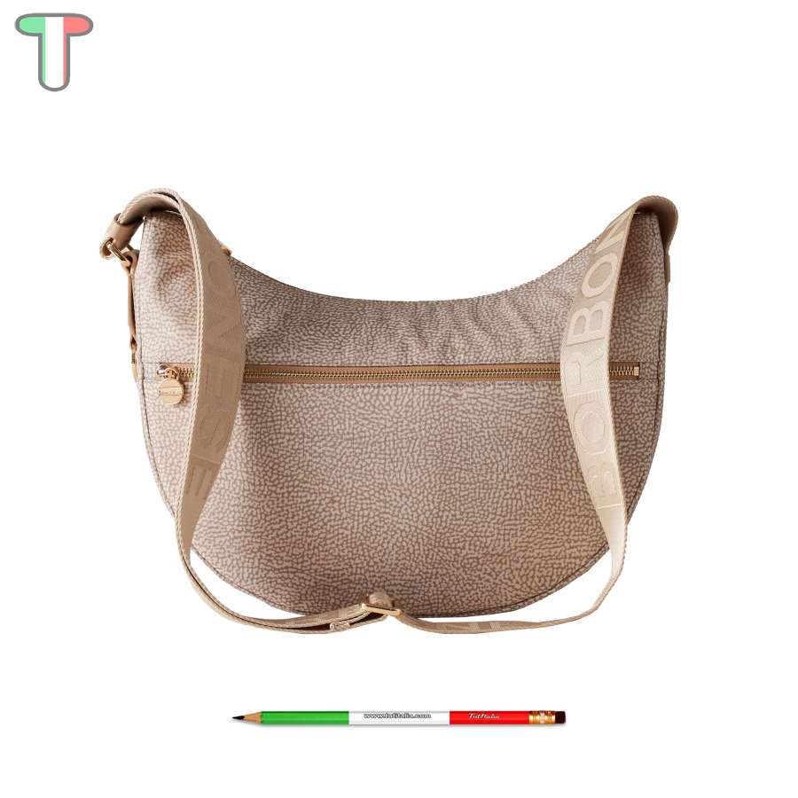Borbonese Luna Bag Medium Sabbia 934108I15C75
