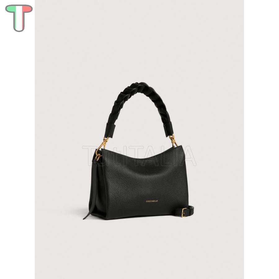 Coccinelle Boheme Small Noir/Cognac E1M50580101_613