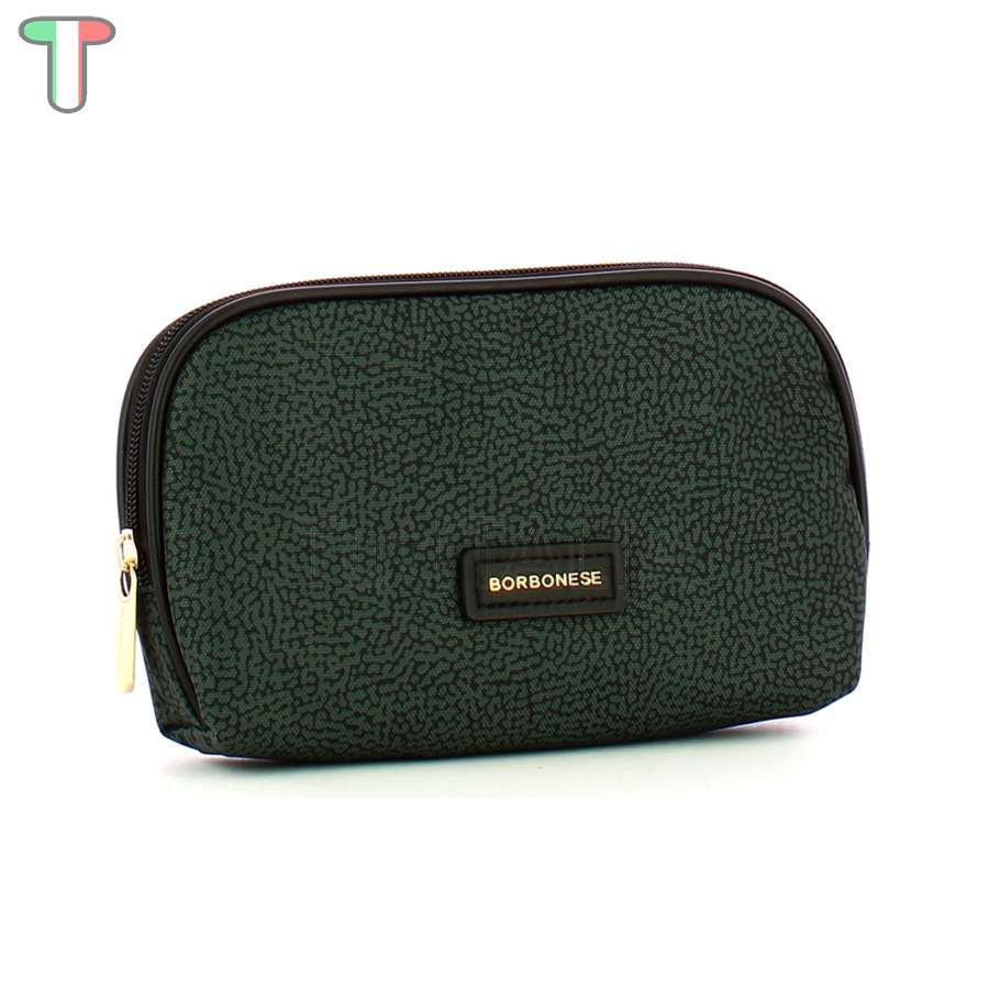 Borbonese Beauty Case Medium Peltro 220358J47148